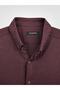 Plus Barcode Long Sleeve Slim Fit Men's Stretchy Shirt - 7681 - 3