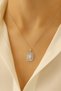316 L Stainless Steel - Anti-Allergic - Non-Tarnish Silver Baguette Necklace - 3