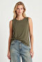 2-Pack Sleeveless Viscose Blouse Lrn0010 Khaki Ecru - 3