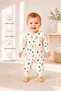 Baby Boy/Girl Safari Patterned Snap-On Jumpsuit Seasonal Baby Jumpsuit - 4