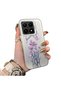 Xiaomi 15t 5g Compatible Silicone Edge Hard Back Anti-Fall Phone Case with Floral Pattern