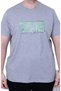 Men's Large Size Crew Neck T-Shirt Natural 26134 Gray Melange - 2