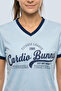 Women's Regular Fit Varsity Tee With Short Sleeve - 6