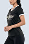 Women's Regular Fit Varsity Tee With Short Sleeve - 4
