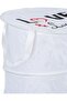 Cloth Hamper Large Laundry Basket, Collapsible Fabric Laundry Hamper, Foldable Clothes Bag, Folding Washing Bin (Black) - 3