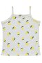 Lemon Patterned Shorts Pajama Set for 6-9 Years Old - Off-White - 3