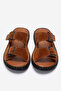 Men's Double Strap Slippers Real Leather Dc 1602 Suede Taba - 5