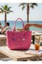 Luxury Pp Silicone Sticker Detailed Beach Bag - 7