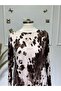 Women's New Season Milka Pattern Large Size Combed Cotton Dress - 4
