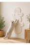 White Color 100% Organic Straw Jute Rope Stitched Cat Scratching Mat Natural Non-Disassembled Pet-Friendly