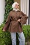 Brown Sleeves, Cape, and Waist Tie Shirt