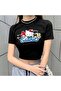 Sanrio Printed Black Crop