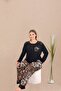 Patterned Plus Size Long Sleeve Pajama Set - 2