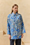 Blue Patterned Classic Tunic - 4