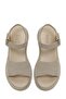 Cosmos Beige Women's Thick Sole Sandals - 4