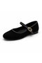 Buckle Suede Women's Ballerinas - 2