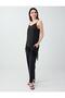 Black V-Neck Lace Detailed Strappy Blouse - 2