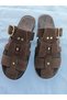 Suede Belt, Gold Buckle, Metal Accessories, Stylish Slippers - 2