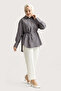 6508 - Stylish Comfortable Tie-Dye Detailed Woven Soft Poplin Fabric Women's Peach Shirt - 2