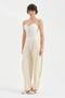 Women's Tulle Detailed Design Crop Corset with Adhesive Stones - 5