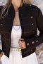 Bitter Brown Short Napoleon Jacket - 2