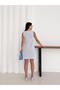Women's Crew Neck Thick Strap Waterway Fabric Summer Slim Vacation Casual Dress - 5