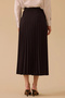 Women's Pleated Detailed Maxi Skirt 1020 Black - 4