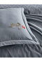 Noris Satin Duvet Cover & Sheet Set - Natural Colors, 100% Cotton Fabric, 7 Piece Complete Set - 2
