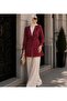 Women's Polka Dot Long Sleeve Ruffle Detailed Ribbed Cardigan - 2