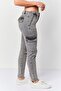Women Skinny Fit Washed Stretchable Jeans, Grey - 2
