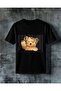 Hello Are You Teddy Bear Printed Oversize T-Shirt