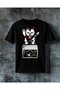 Cat Rock Guitar Amplifier Printed Oversize T-Shirt