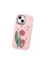 Pink Silicone Case with Camera Protection Compatible with iPhone 15 Shock-Absorbing - 5