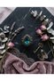 Bronze Vintage Women's Ring Jewelry Authentic Copper Jewelry Blue Crystal Stone Cat's Eye Model Adjustable - 2