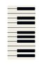 Sdt Piano Key Pattern Music Themed Minimalist White Black Woven Base Decorative Carpet Sdt1336 - 3