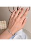 Yonca Model Zircon Stone Silver Color Steel Women's Bracelet - 2