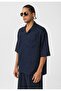 Double Pocket Oversize Linen Shirt - 3