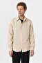 Modal fabric relaxed fit striped men's shirt - 3