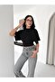 Women's Basic T-Shirt with Wide Sleeve Detail