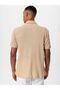 Polo neck knitted short sleeve men's shirt - 4