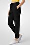Women Regular Fit Solid Straight Leg Pants, Black - 3