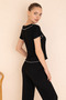 French Collar Bowknot Pajama Set - 2