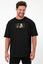 Unisex Oversize Embroidered Attack on Titan Eren Yeager Anime Design 100% Cotton T-Shirt - 5