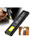 black LED Keychain Flashlight Rechargeable 550LM Portable Mini Torch Pocket Lantern Flood Work Light - 5