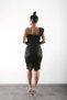 One-Shoulder, Sequined, Front Drape Detail, Knee-Length Lined, Evening Dress, Stylish Dress - 4