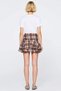 Women's Mini Shorts Short High Waist Side Zipper Layered Chiffon Woven Plaid Length Modern - 5