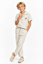 Boy's Regular Fit Linen Shirt and Trousers 2-Piece Set Ak2610 - 2