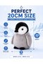 Penguin Plush Toy 20CM Soft Stuffed Animal Plush Doll Cute Fluffy Wildlife Penguin Teddy for Kids Boys Girls Bedtime Cuddly Gift Nursery Decor Hugging Companion Toy - 3