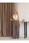 Bandana Detail Smoke Color Trousers-Wide Fit - 5