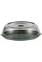 Silk Route - Microwave Splatter Cover with Tray 11.02'' Stackable Microwave Cover Food Grade PET Microwave Plate Cover Insulated Food Covers to Keep Food Fresh Serving Dish Covers - 4